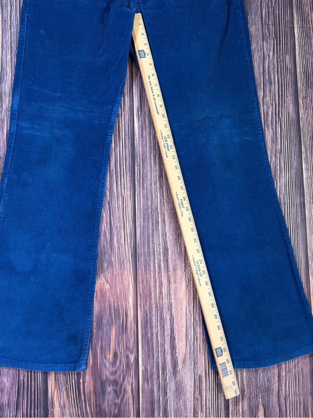 Vintage Levis 646 Corduroy Pants Mens 36x34 White Tab Bell‎ Bottom flared 70s
